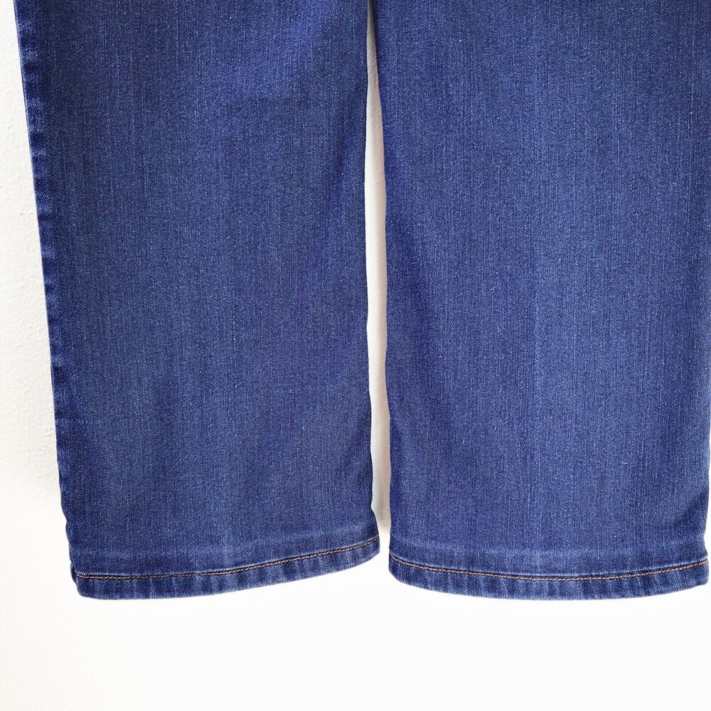 J Jill Size 16 Authentic Fit Slim Bootcut Jeans Hemmed Denim Blue - Picture 6 of 9